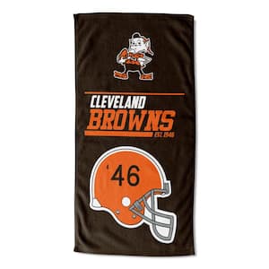 NFL Browns 40 Yard Dash Legacy Cotton/Polyester Blend Printed Multicolor Beach Towel