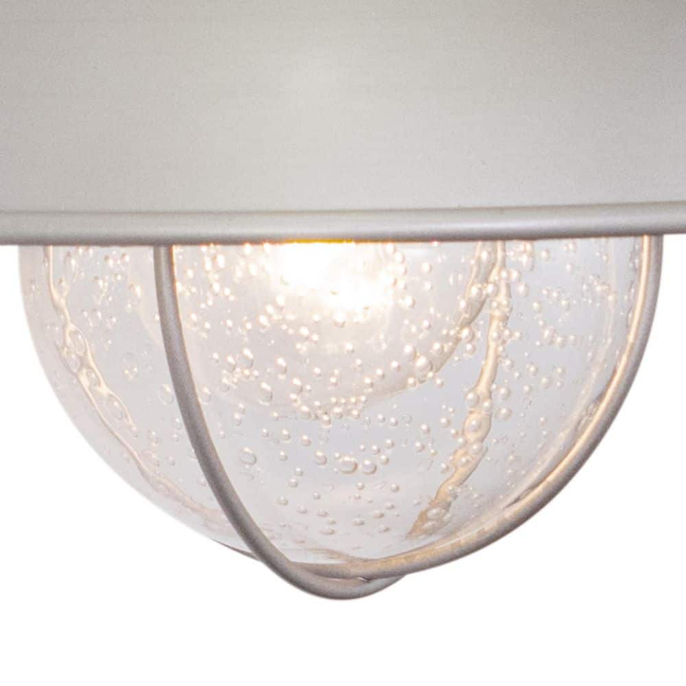 Harwich Brushed Nickel 8-Inch Nautical Outdoor Wall Sconce