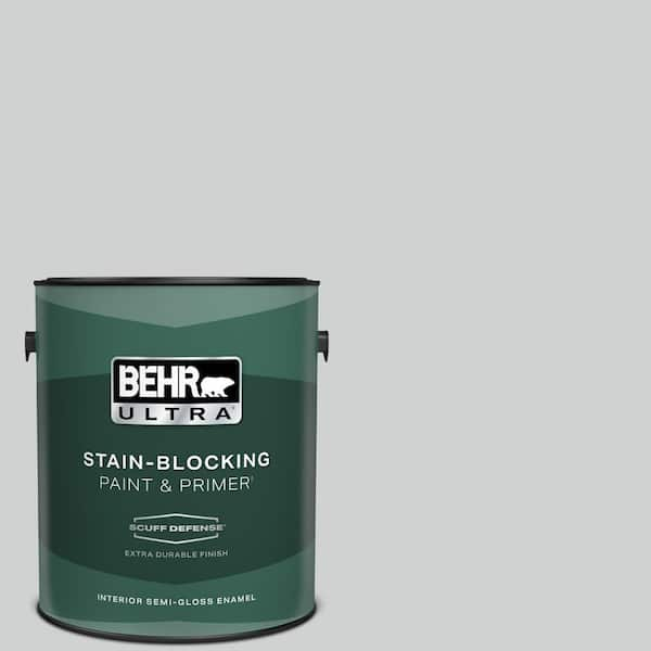 BEHR ULTRA 1 gal. #N530-2 Double Click Extra Durable Semi-Gloss Enamel Interior Paint & Primer