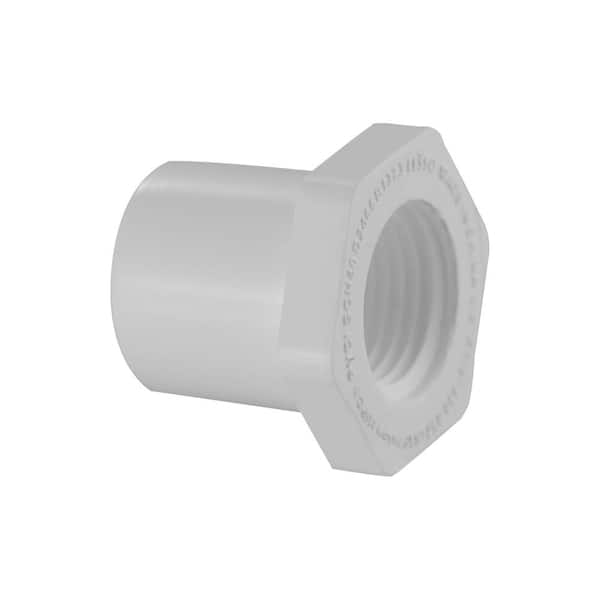 VPC 1-1/2 in. x 1 in. PVC Schedule 40 SPG x Hub Reducer Bushing Fitting