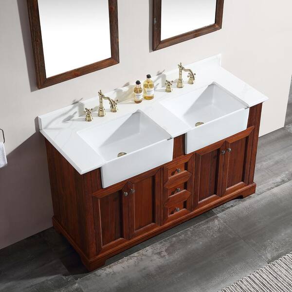 ANGELES HOME 60 in. W x 22 in. D x 35 in. H Freestanding Bath ANGELES HOME 60 in. W x 22 in. D x 35 in. H Freestanding Bath