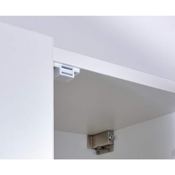 Liberty 2 in. White Heavy Duty Magnetic Door Catch with Strike C080X0C-W-P  - The Home Depot