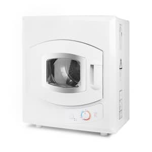 2.6 cu. ft. Portable Stainless Steel Tumble Dryer with Automatic Drying Mode in White (8.8 lb. Capacity)