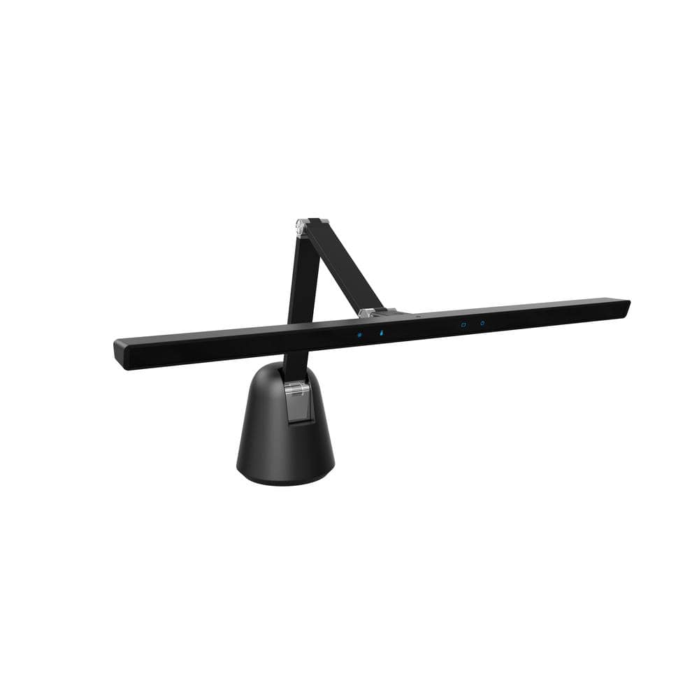 25.7 in. Black Powder-Coated Paint Finish Dimmable LED with Light Sensor an