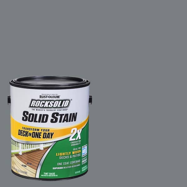 Rust-Oleum RockSolid 1 gal. Gray Exterior 2X Solid Stain