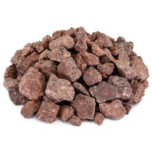 0.25 cu. ft. 3/4 in. Indian Red Crushed Landscape Rock for Gardening, Landscaping, Driveways and Walkways