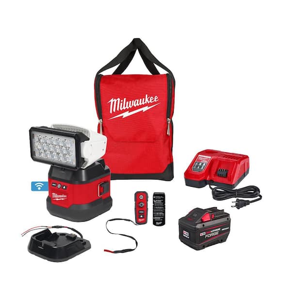 M18 18-Volt Lithium-Ion Cordless Utility Remote Search Light Kit with 12.0Ah Battery and Rapid Charger