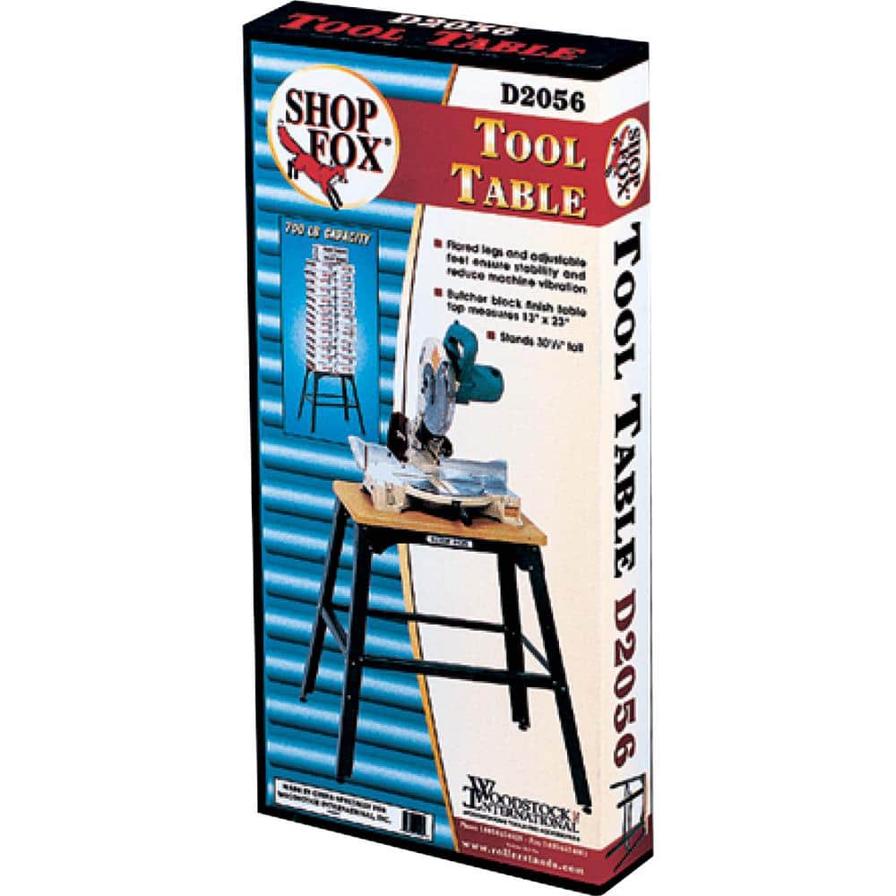 Shop Fox Black and Wood Portable Tool Table