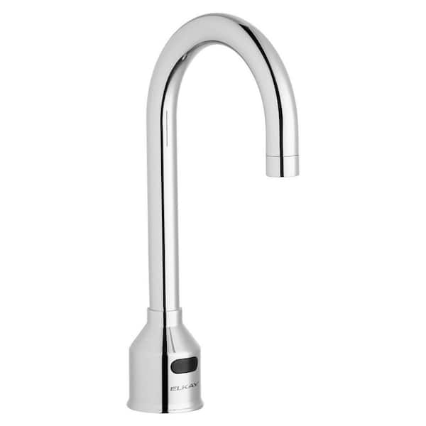 Commercial No Handle Electronic Sensor Scrub/Handwash Deck Mount Faucet in Chrome