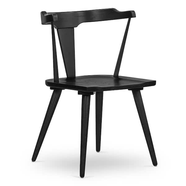 Poly and Bark Enzo Dining Chair in Black DI-A1071-BLK - The Home Depot