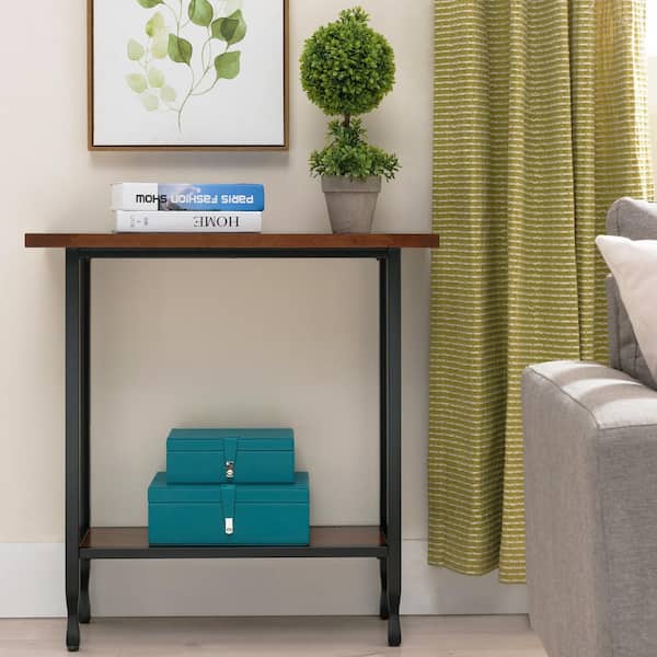 Leick Home Ironcraft 30 in. W x 11 in. D Mission Oak and Matte