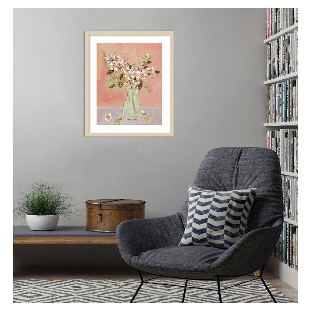 Here Comes the Bloom II Svelte Natural Framed Wall Art Print