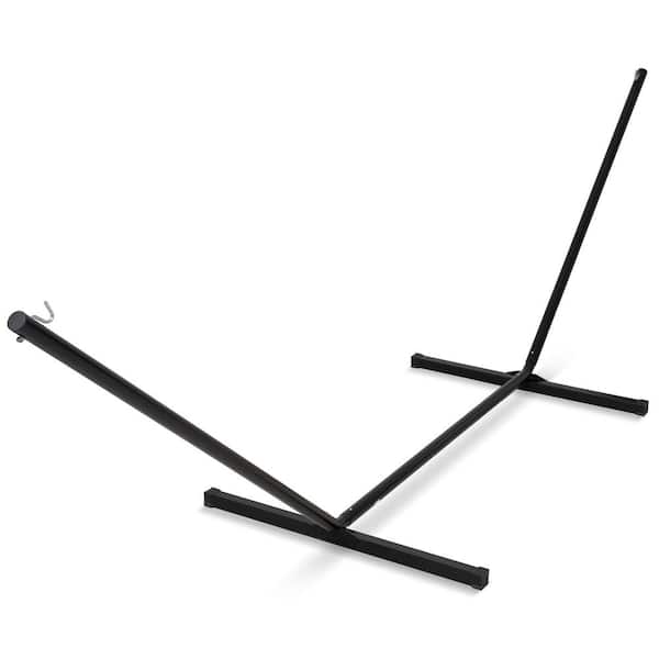 Atesun 12 ft. Steel Metal Portable Hammock Stand, 450 lbs. Capacity in Black