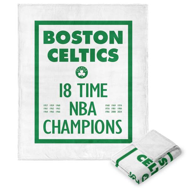 THE NORTHWEST GROUP NBA Celtics 2024 NBAMC Lucky Silk Touch Multicolor Throw