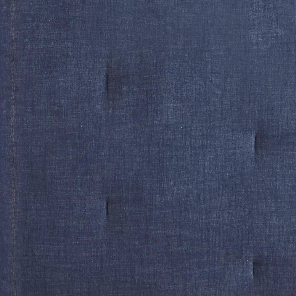Perry Twin Blue Cotton Denim Comforter Set