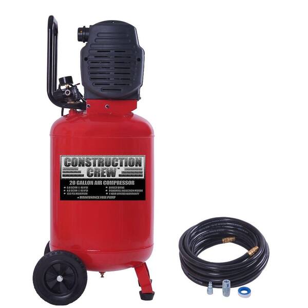 Unbranded 20 gal. Portable Electric Air Compressor with 25 ft. PVC Hose