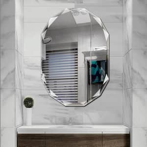 30 in. W x 36 in. L Single Beveled Edge Bath Wall Vanity Mirror