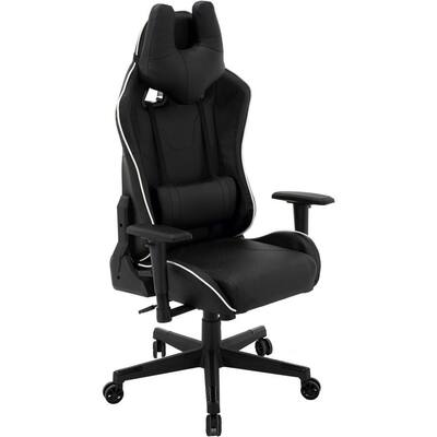 Commando Black and White Gaming Chair
