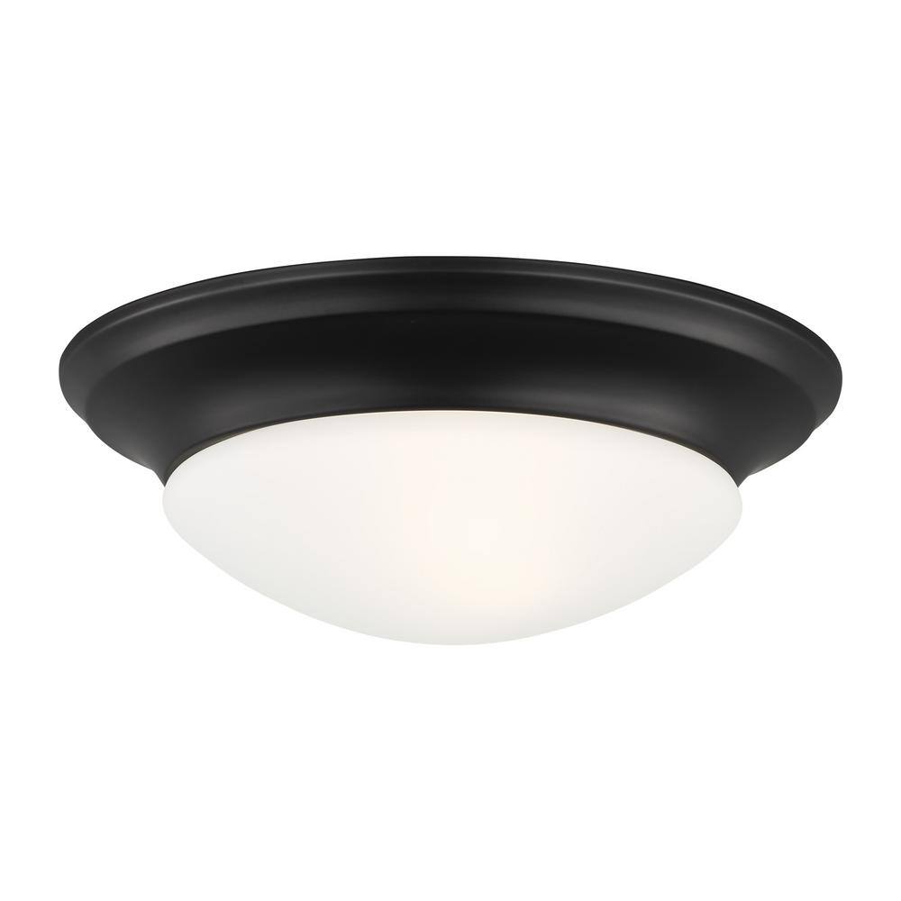 Nash Midnight Black 11.5" LED Flush Ceiling Light