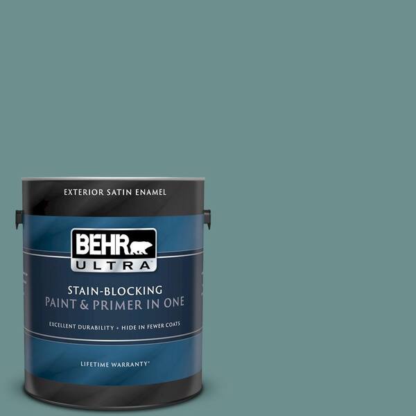 BEHR ULTRA 1 gal. #UL220-19 Dragonfly Satin Enamel Exterior Paint and Primer in One