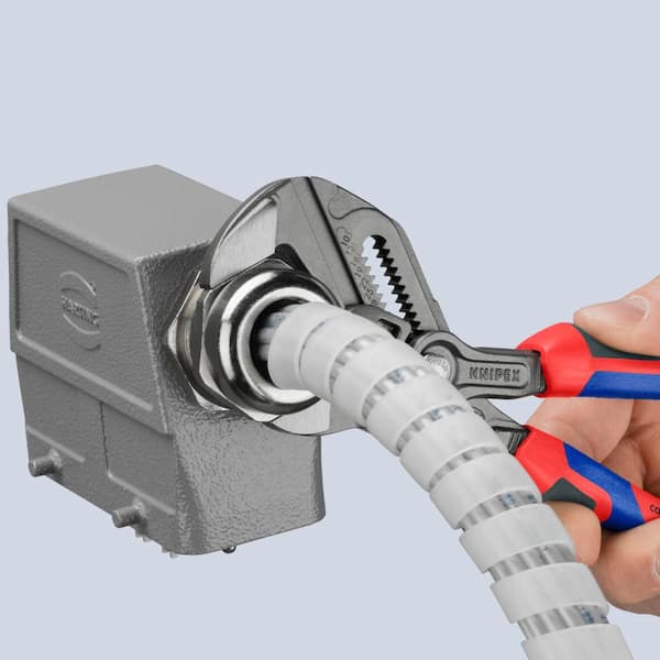 KNIPEX 7-1/4 in. Pliers Wrench with Comfort Grip Handles in Black