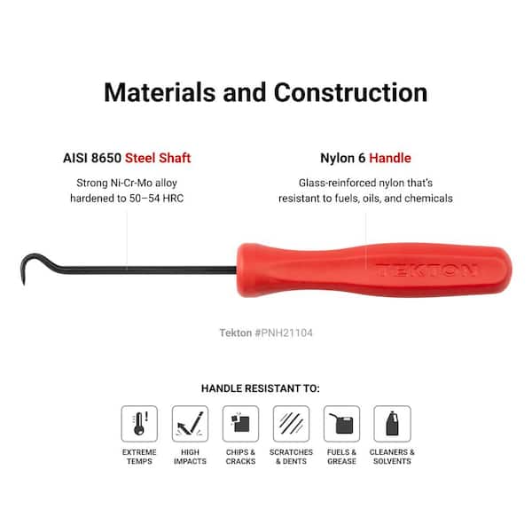 TEKTON Straight Pointed Pick (1/8 x 3 in. Shank) PNH21101 - The