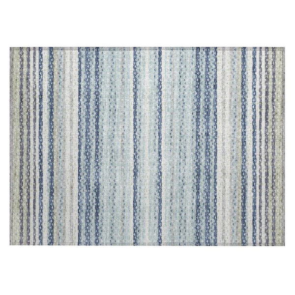 Chantille Machine Washable Indoor/Outdoor Abstract ACN2823 Spa 2 ft. x 3 ft. Accent Rug