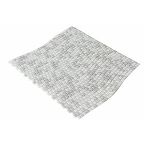 Galaxy Iridescent White 12 in. x 12 in. Wavy Square Glass Mosaic Wall Pool Floor Tile (20 sq. ft./Case)