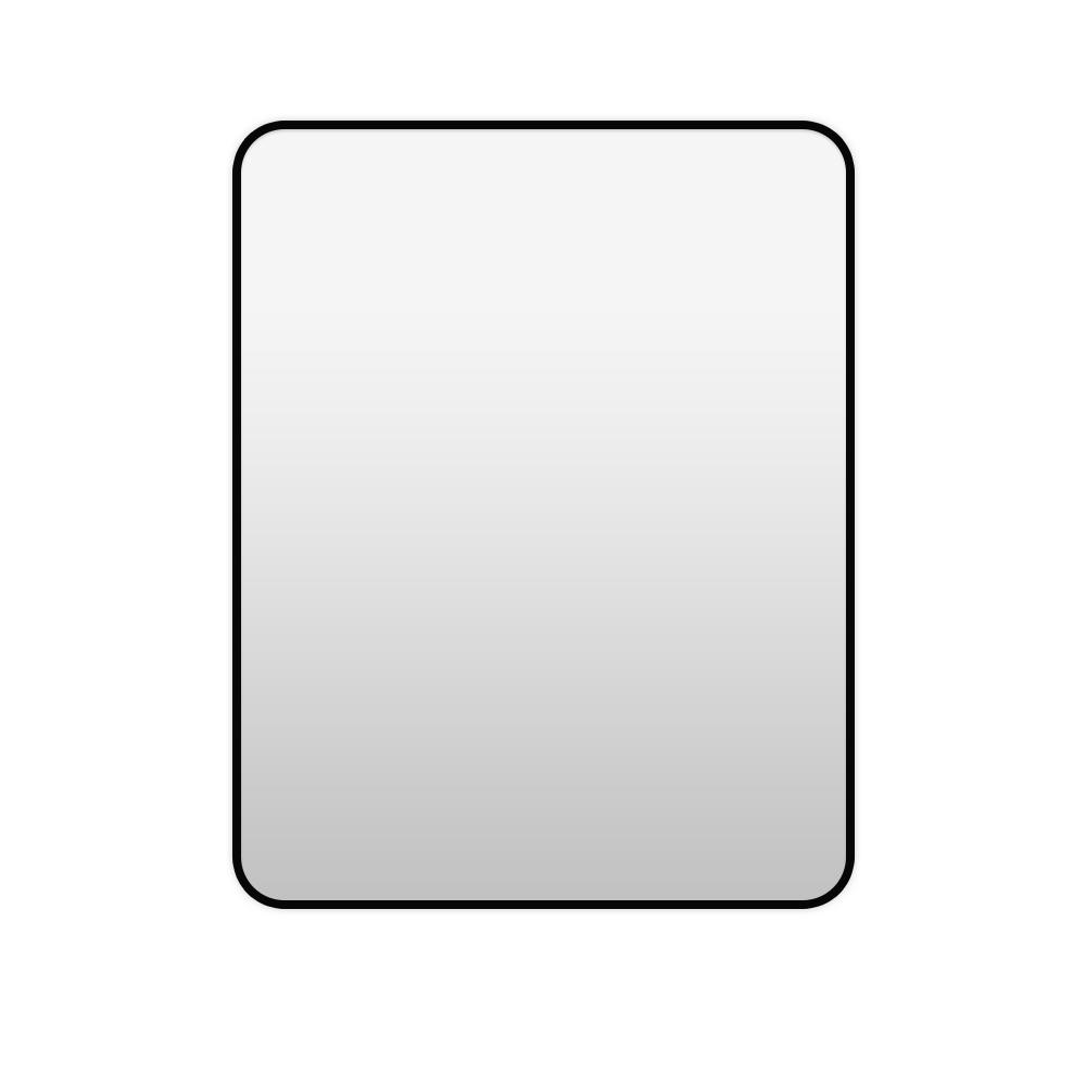 24 in. W x 32 in. H Rectangular Framed Wall Mount Bathroom Vanity Mirror in