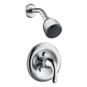 Vantage Single Handle 1-Spray Shower Faucet 1.8 GPM with Pressure Balance in Polished Chrome (Valve Included)
