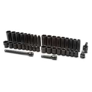 3/8 in. Drive Impact Socket and Accessory Set (40-Pieces)