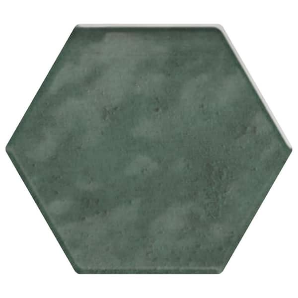 Daltile Mesmerist Allue 4 in. x 4 in. Glossy Ceramic Hexagon Wall Tile (3 sq. ft. /case)