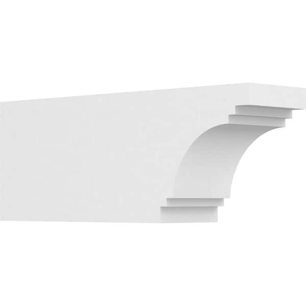 Ekena Millwork 4 in. x 6 in. x 16 in. Pescadero PVC Rafter Tail Brace
