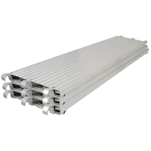 10 ft. L x 19 in. W All Aluminum Plank Work Platform for Outdoor Scaffolding Work (3-Pack)