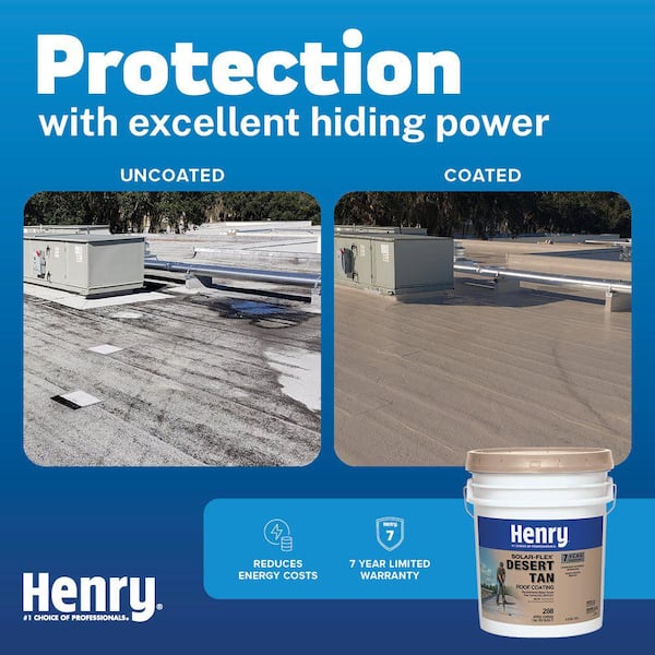 Henry Company Solar-Flex 4.75-Gallon Elastomeric Reflective Roof Coating (7-Year Limited Warranty) Henry Company Solar-Flex 4.75-Gallon Elastomeric Reflective Roof Coating (7-Year Limited Warranty)