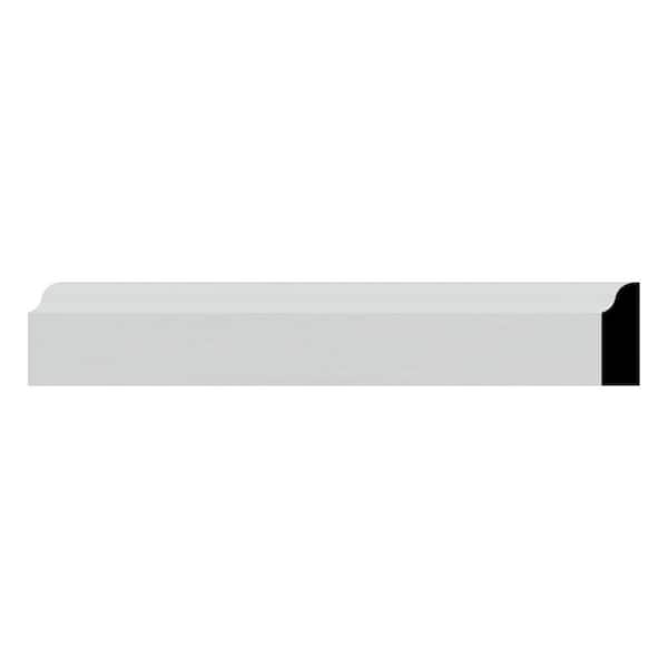 Ekena Millwork WM916 0.38 in. D x 1.25 in. W x 96 in. L Wood (Fingerjoint Pine) Ogee Casing Moulding