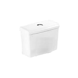 1.6 GPF Dual Flush Corner Toilet Tank with Gravity Fed Technology in White