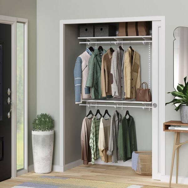 ClosetMaid ShelfTrack 14 in. D x 48.3 in. W x 47 in. H White Wood