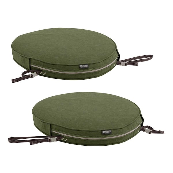 Classic Accessories Montlake FadeSafe Round Patio Dining Seat Cushion Heather Fern Green