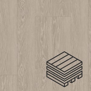 Proteco+ Silver Sand Oak 12mm T x 6.41 in. W Uniclic HDF AC4 Waterproof Laminate Wood Flooring (848 sq. ft./pallet)