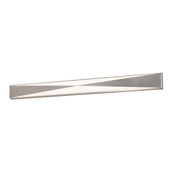 AFX Novara 62-Watt 49 in. Satin Nickel Integrated LED Bath Light ...