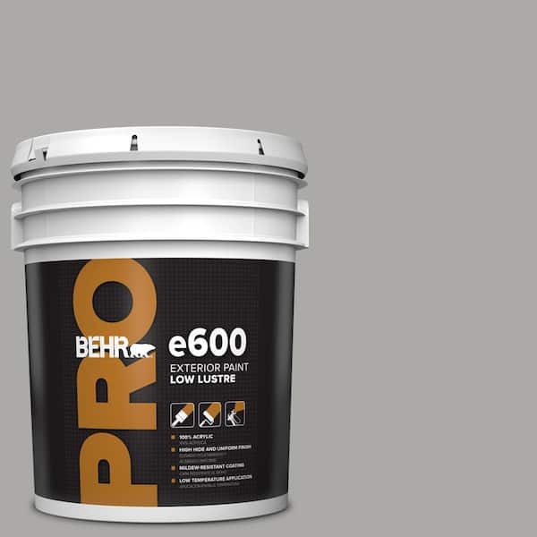 BEHR PRO 5 gal. #PPU18-14 Cathedral Gray Low Luster Exterior Paint