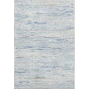 Mayfield Premium Machine Washable Abstract AMF1985 Sky 9 ft. x 12 ft. Area Rug