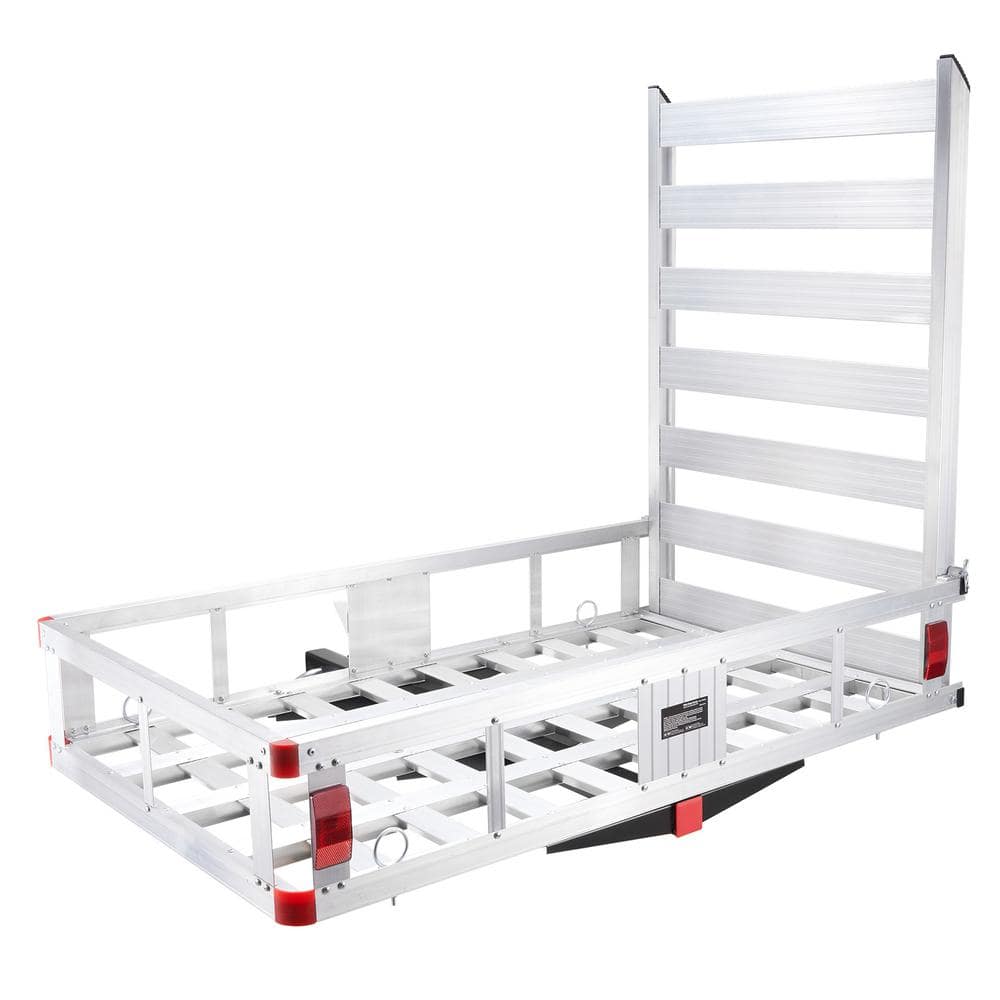 50 x 29.5 x 8.7 in. Hitch Cargo Carrier, 500 lbs. Capacity Trailer Hitch Mounted Cargo Basket, Aluminum Luggage Rack price history on PriceWatchPro