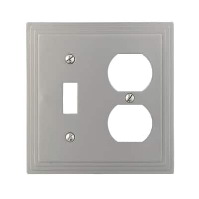 Single Outlet Wall Plate/Panel Plate/Cover Light Panel Cover 1-Gang Device Receptacle Wallplate Green Brown Leaf 