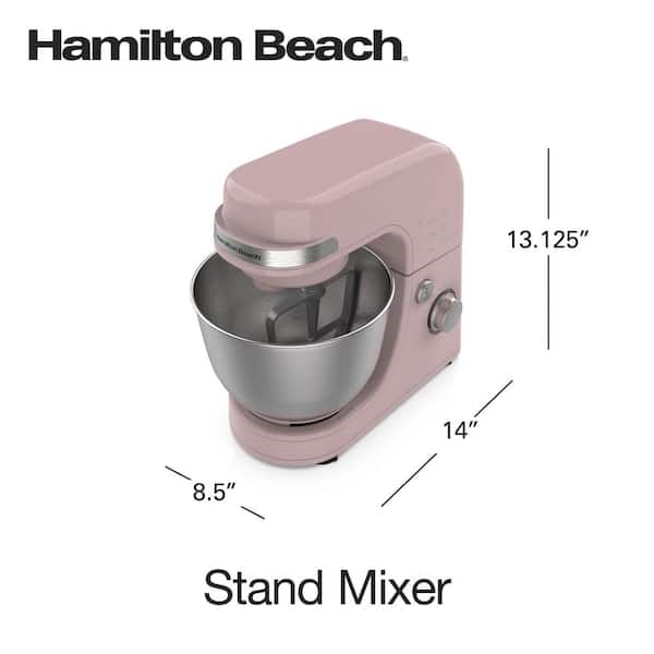 Hamilton Beach 4 Quart 7-Speed Rose Stand Mixer with Tilt Head 63386 - The  Home Depot