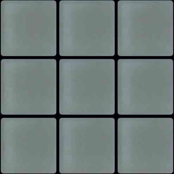 Apollo Tile Chic Gray 11.8 in. x 11.8 in. 1 in. x 1 in. Matte Finished Glass Mosaic Tile (9.67 sq. ft./Case)