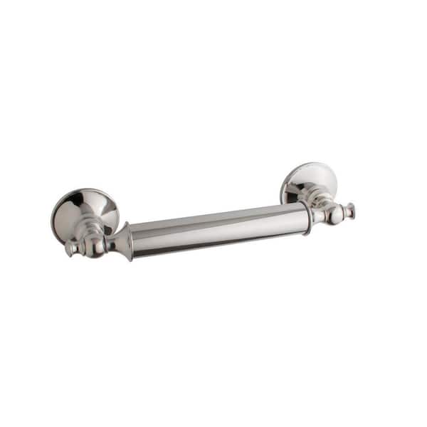 KOHLER Traditional 9 in. Concealed Screw Grab Bar in Polished Stainless