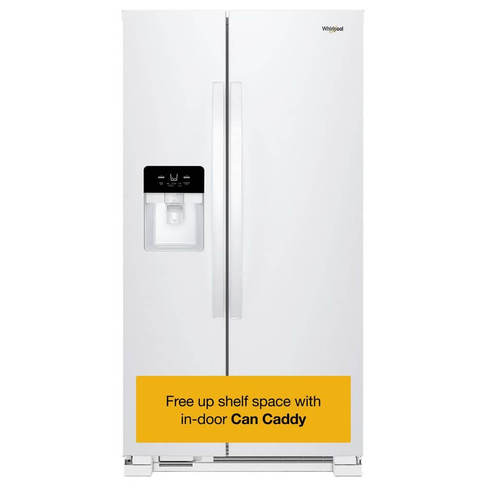 Whirlpool 25 cu. ft. Freestanding Side by Side Refrigerator in