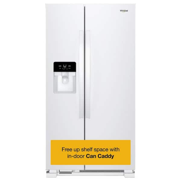Whirlpool 25 cu. ft. Side by Side Refrigerator in White WRS315SNHW